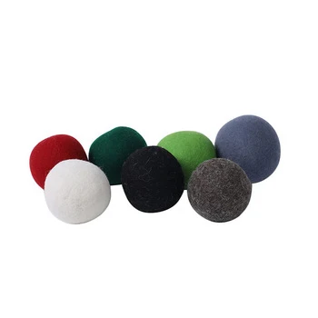 

Eco-Friendly Wool Ball for Dryer Natural Wool Dyer Balls Handmade Wool Felt Dryer Balls (6 Pack), Nature white