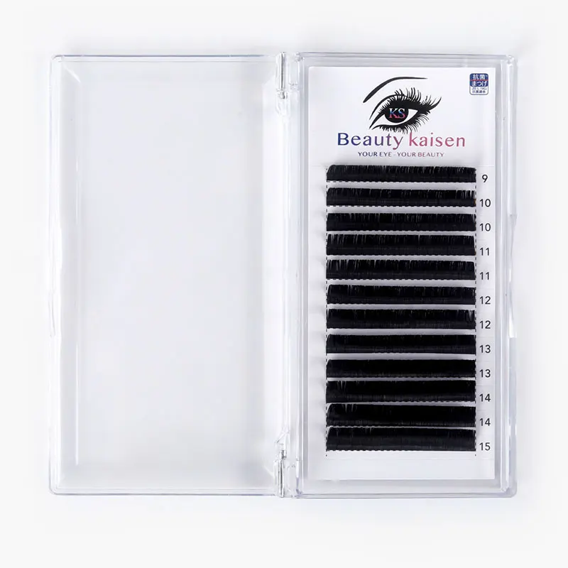 

Good quality own label eyelash brand lash las extension supplies, Natural black