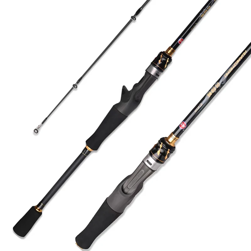 

China carbon fiber fishing rod 1.8/1.98/2.1/.2.4/2.7m 2 section saltwater spinning casting fishing rod