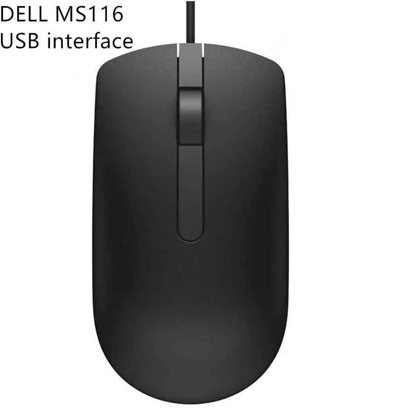 

Dell Brand Stock Ms116 Usb Black Optical Wired Mouse 1000 Dpi