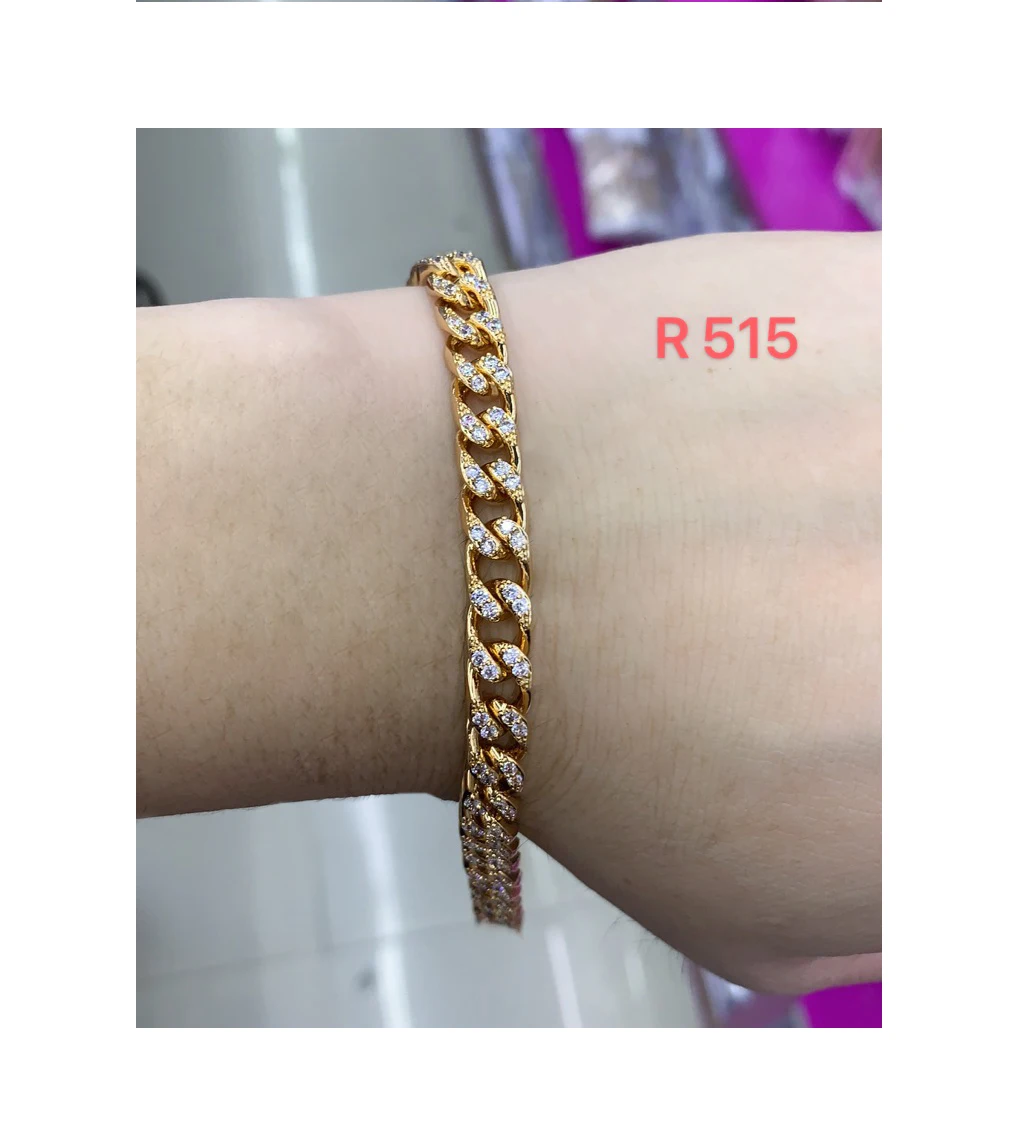 

B1 Xuping cuban link Gold Plated 2021 new hot-selling cool hip hop style bracelet