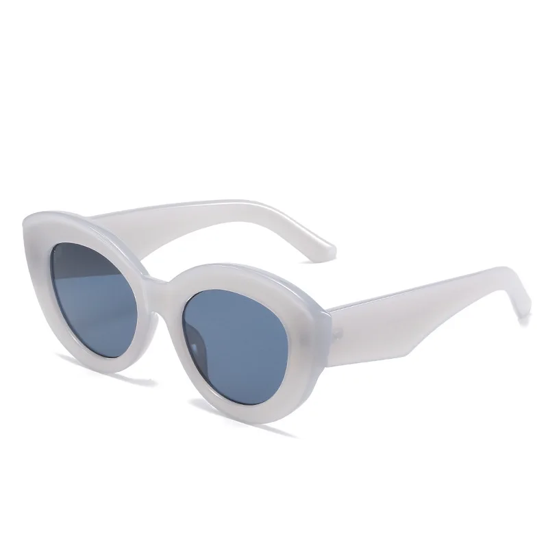 

New Personality Fashion Jelly Color Large Frame Cat Eye Sunglasses 2022