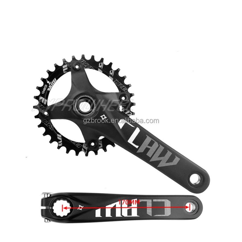 

Prowheel Snow Bike Crank 170mm CLAW-TT-100/120 Fat Bicycle Crankset 32/34/36/38/40/42T 104BCD Chainring crank kit