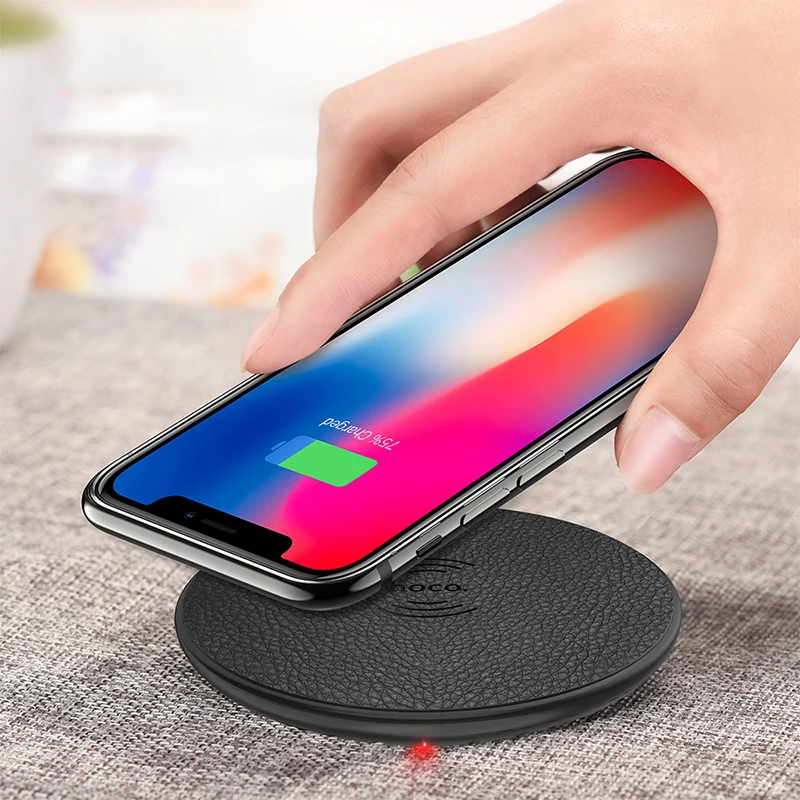 

With CE,FC,ROSH Factory Price High Quality QI Wireless Charger For Smart Phone Wood Wireless Charging, Black white