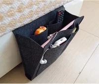 

Muilti Pockets Bedside Storage Organizer Bag Felt Bedside Caddy