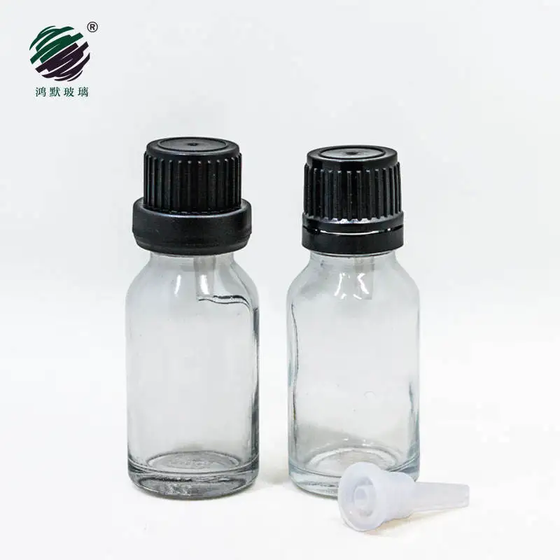 

Factory wholesale customization Clear 15ml Essential Oil Glass Dropper Bottle With Pipette