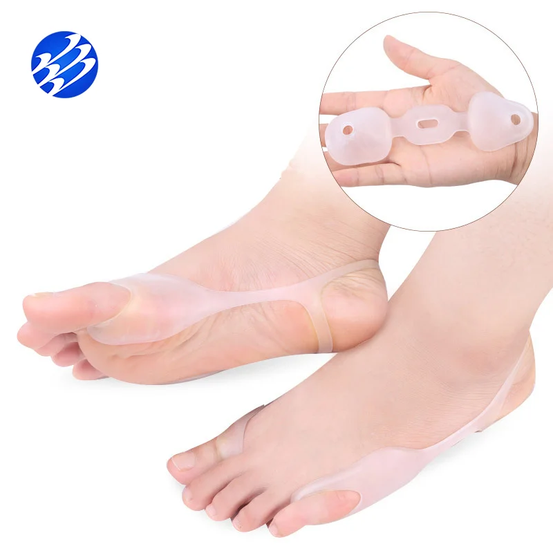 

1 Pair Toe Feet Valgus Hallux Bunion Orthotics Feet Care Corrector Thumb Adjuster, White