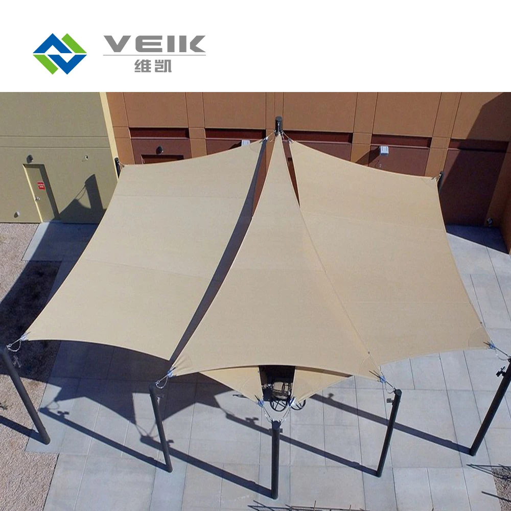 

HDPE outdoor garden backyard Waterproof  Sun shade windsurf Sail, Beige