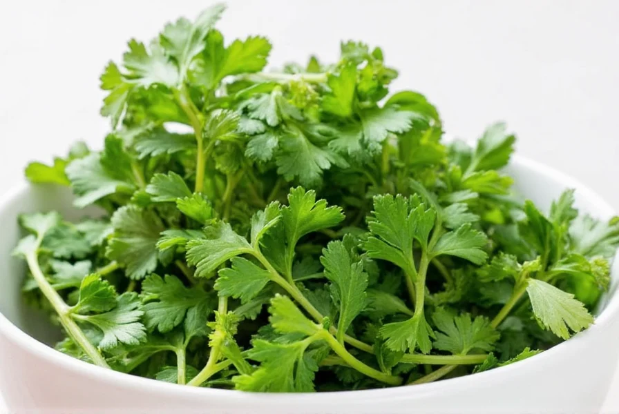 Rice bowl with parsley