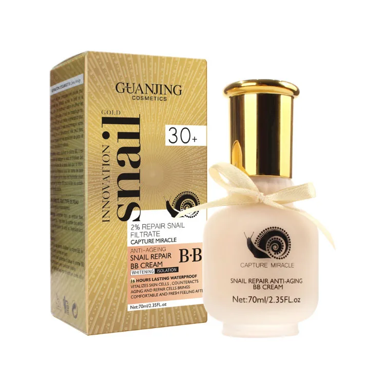 

Factory Price Professional Cosmetic Make Up Beauty Foundation Snail Repair Anti-aging BB Cream, 1 color