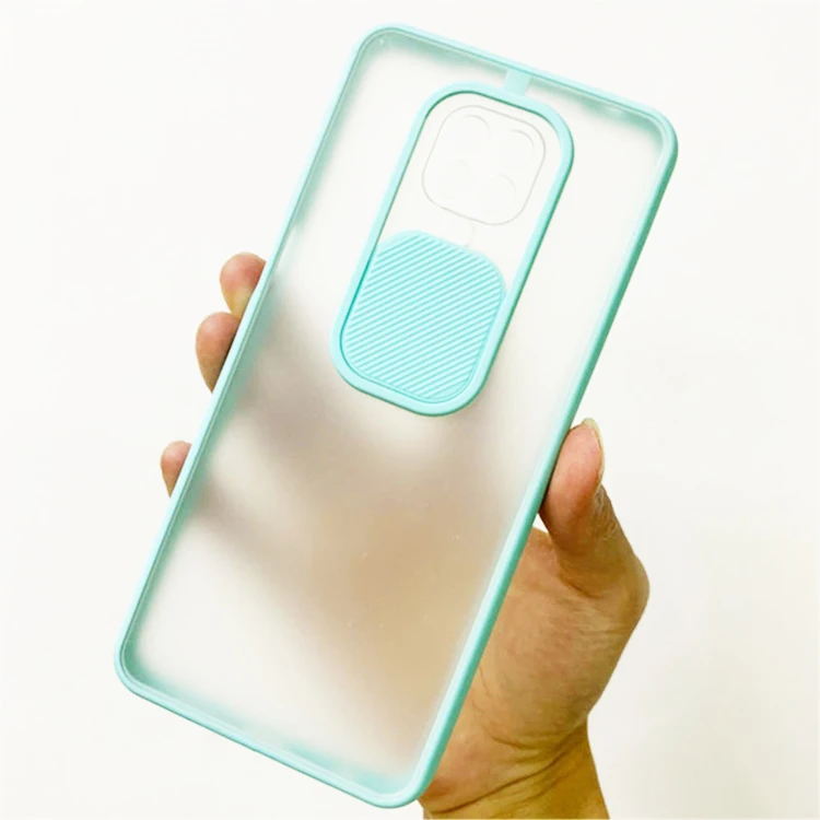 

For Xiaomi POCO X3 NFC Case Slide Camera Lens Protection Phone Cover Case for Xiaomi Redmi Note 9 Pro Max 9s 10X X3 Back Cover