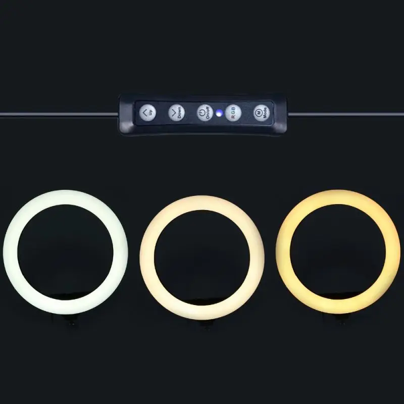 

Mini USB Clip Mobile Live Video Circle Photography Led Selfie Ring Light Makeup Mirror Flash Light For Smartphone