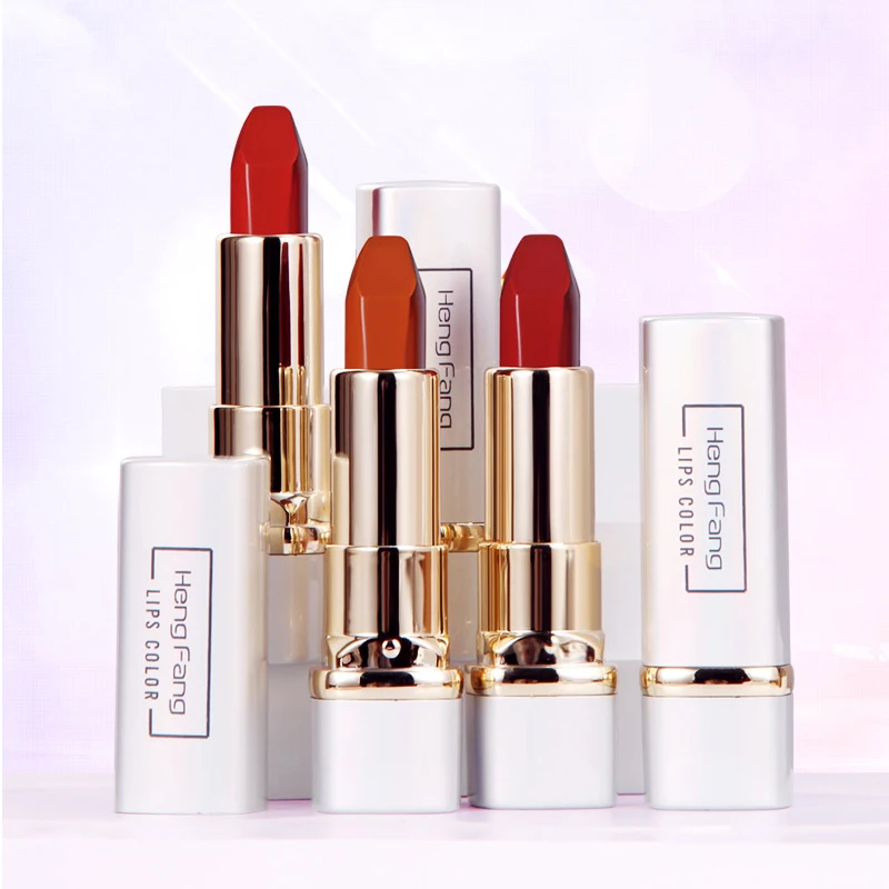 

H9406 Hengfang Mousse Lipstick high pigment custom beauty cosmetic matte lipstick private label, 3 colors