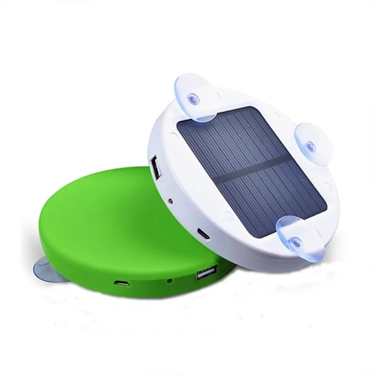 

Creative Window Stick Solar Charger Power Bank 5V 1A for Mobile Phone, 1800Mah-5200Mah