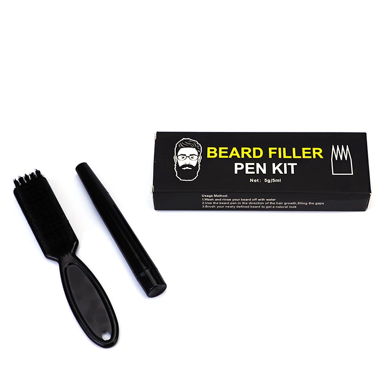 

Private Label Beard Black Pen Sweat Proof Beard Growth Pencil Filling Beard Pen, Black,brown,dark brown