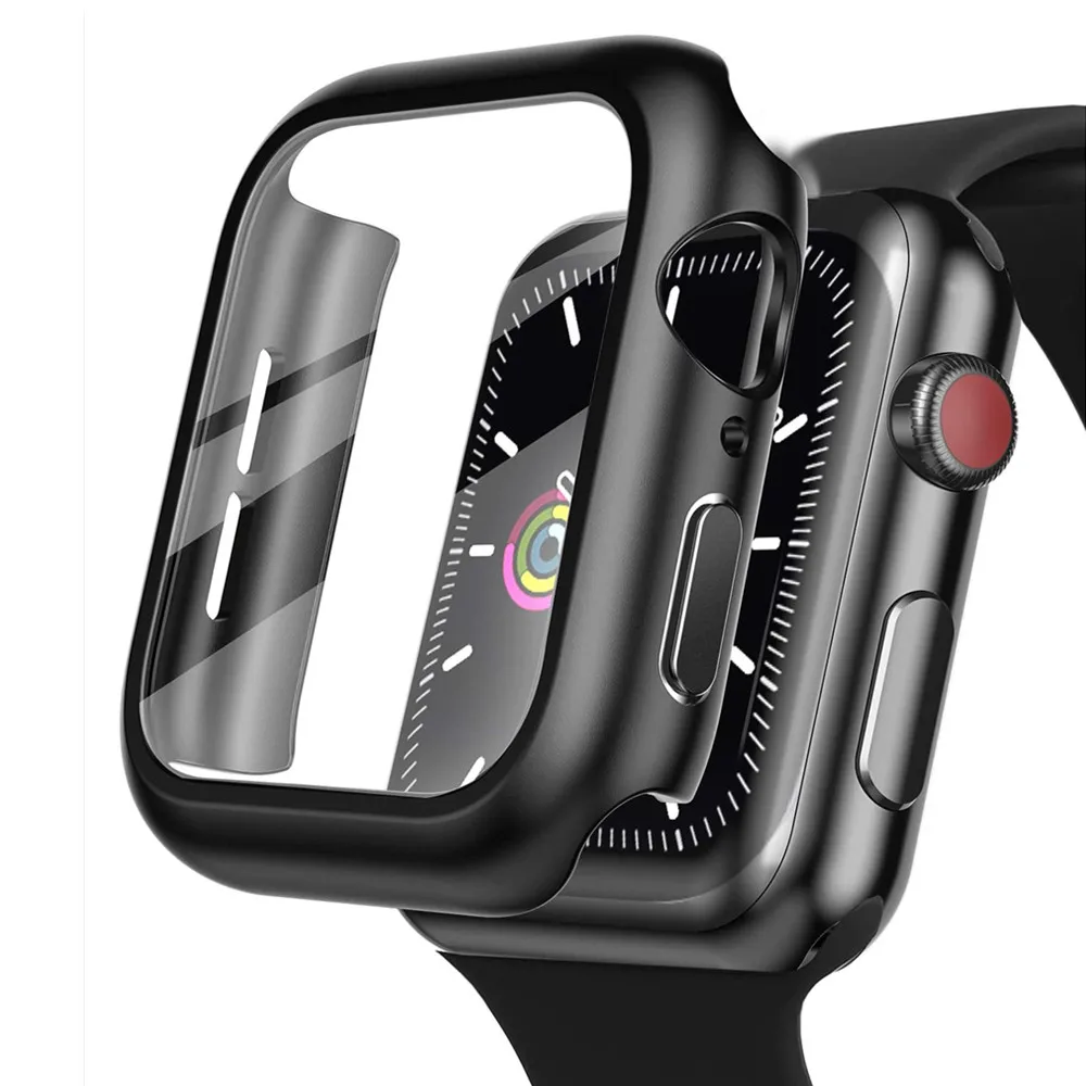 

For Apple Watch 6 Series Case, HOCAYU Hard PC+ Screen Protector Cover Clear Case For Iwatch 6 5 4 3 2 1 Funda 38 40 42 44mm