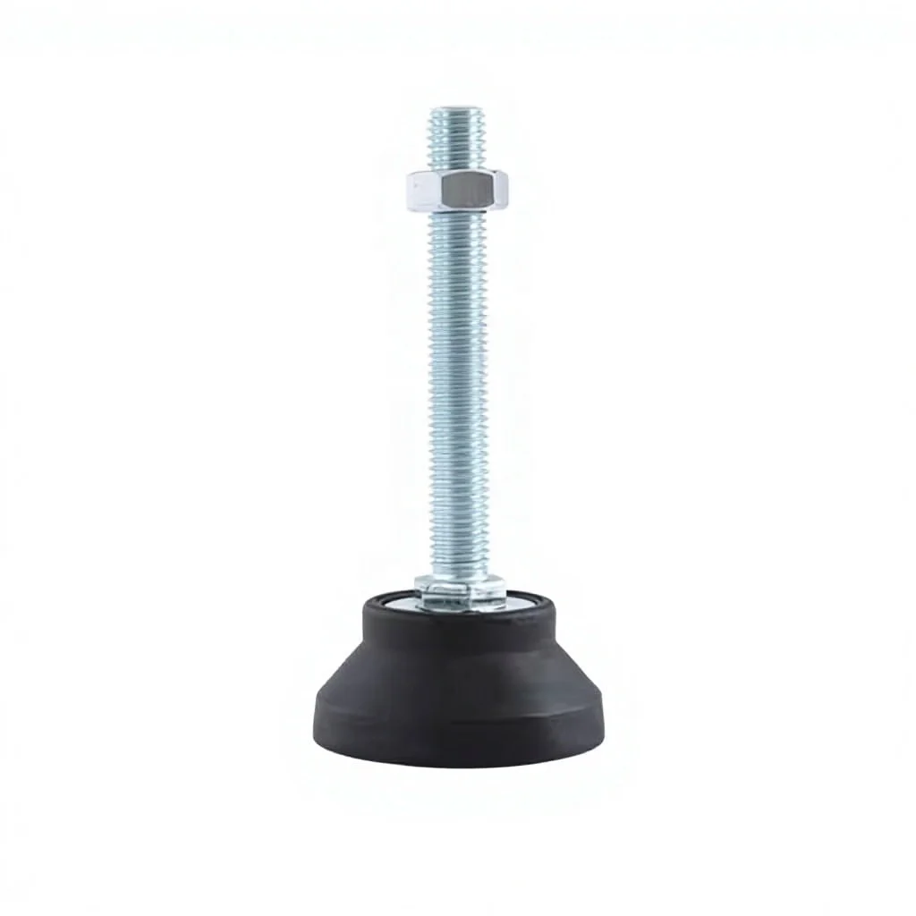 D40 Anti-slip Nylon Pad Fixed Leveling Feet M8/M10/M12 Galvanized Carbon Steel Furniture Legs