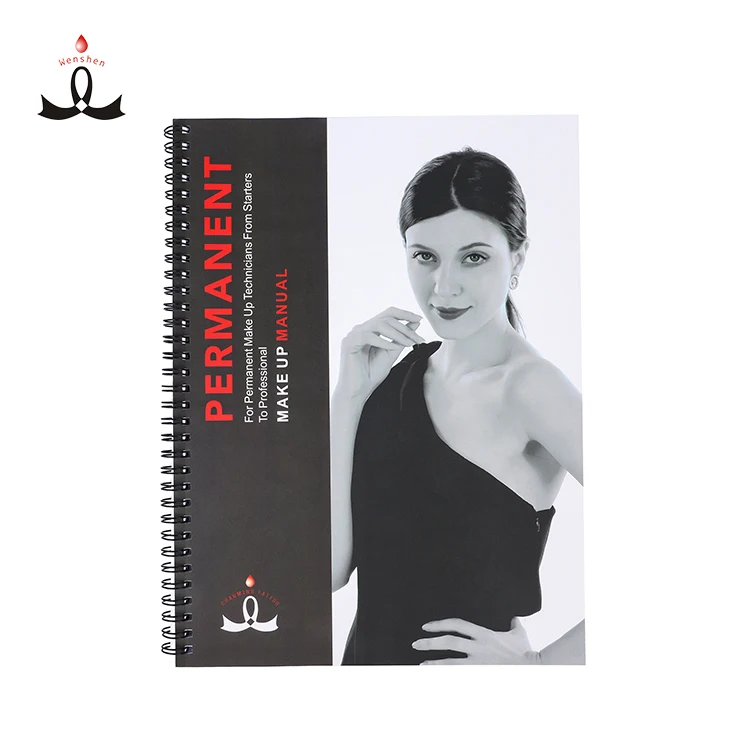

Professional PMU English Practice Book Permanent Makeup Tattoo Practice Accessories Microblading for Training, White