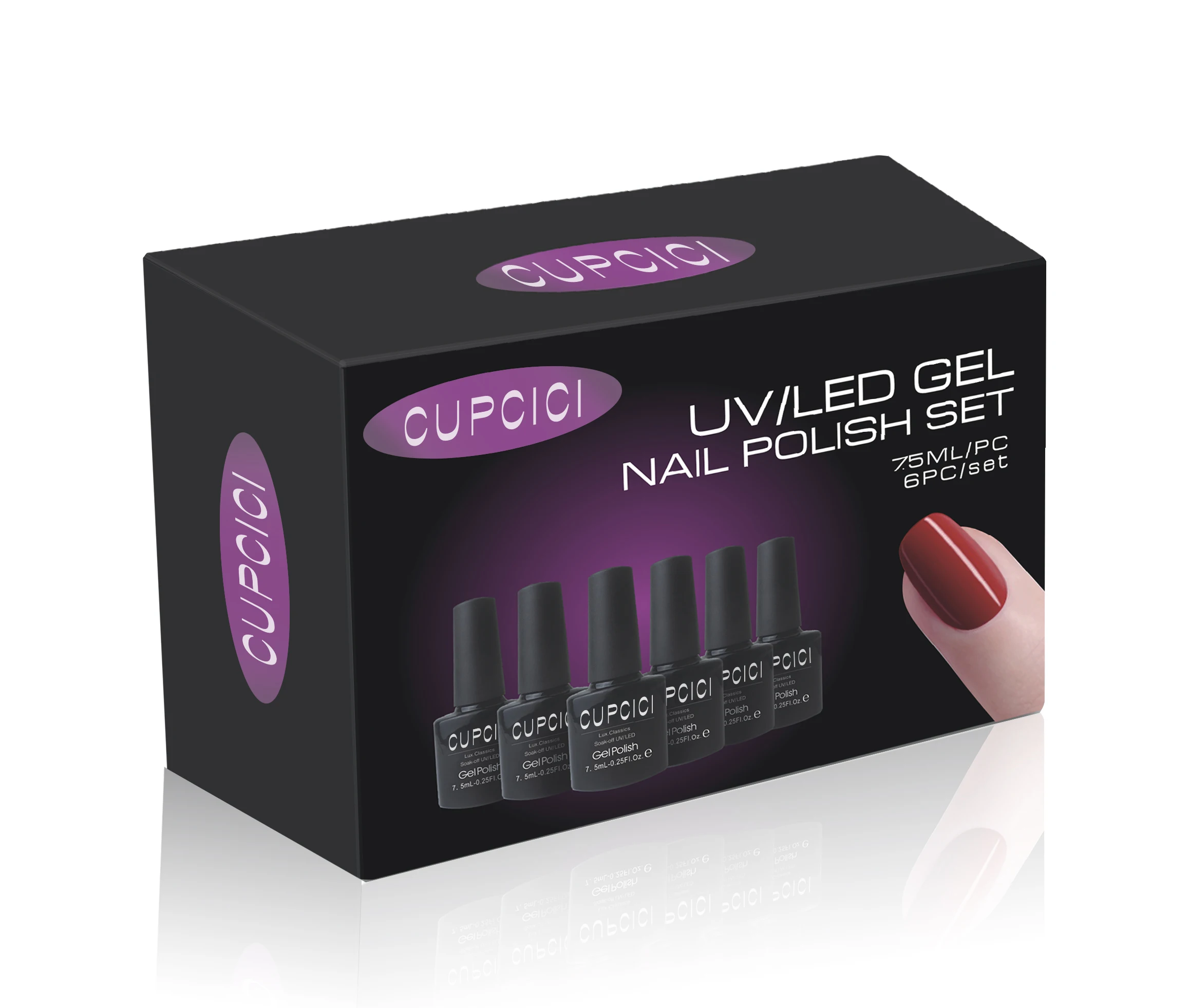 

BIN Uv Gel Base And Top Coat Nail Gel Polish, 6 color per set
