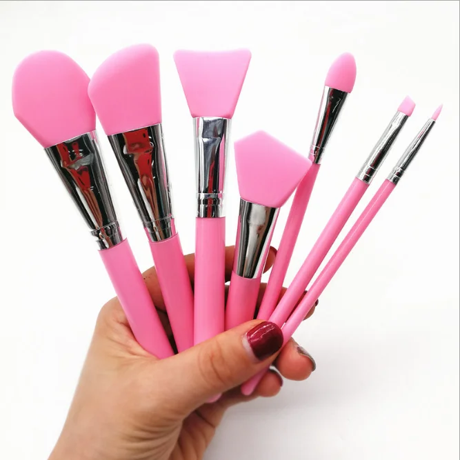 

LOVE'N 6 Piece foundation and eye shadow Silicone Lip Makeup Brush Set DIY epoxy crafts silicon Spatula Resin Tools