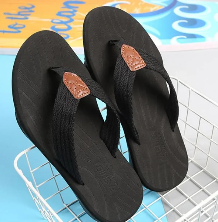 

2020 hot sale fashion high quality handmade braid eva men flip flops sandals casual shoes summer beach plus size
