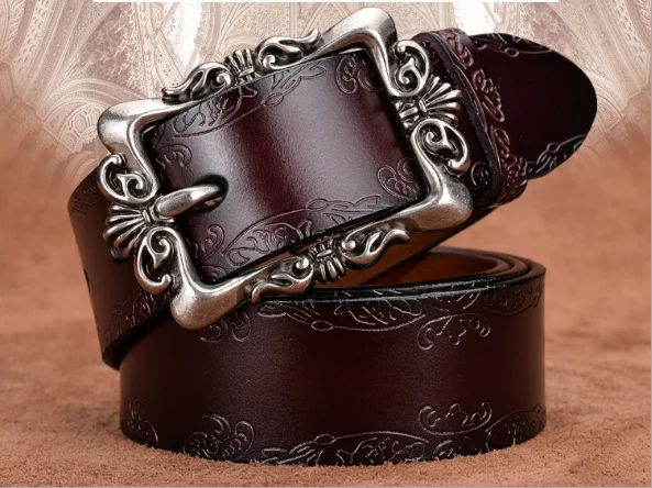 
2019 hot sales ylm Fashion Girls strap accessories Bohemian style bead belt women Wide waist decoration Korean Carved belt 