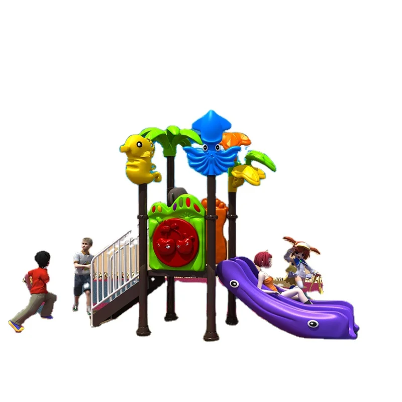 

kids plastic outdoor playground slide and swing for sale childrens plastic slide