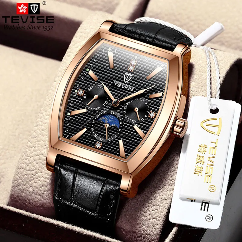 

Hot Sale Quartz Watch Men Square Casual Fashion Chronograph Mens Watches Top Brand Luxury Watch Relogio Masculino, Optional