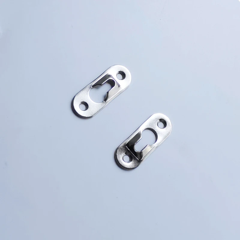 Metal Keyhole Picture Frame Hangers Hanging Plate Frame Hanger Hook For