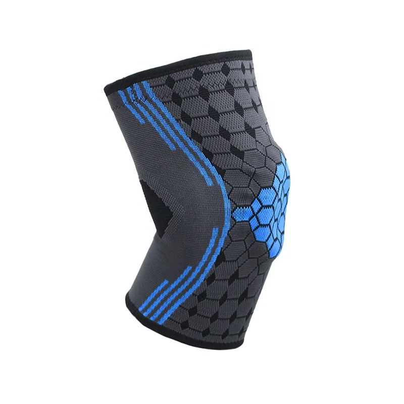 

Amazon Hot Sale High Elastic Compression Knee Sleeve Knee Pads Anti-slip Athletic Knee Brace, Blue or red