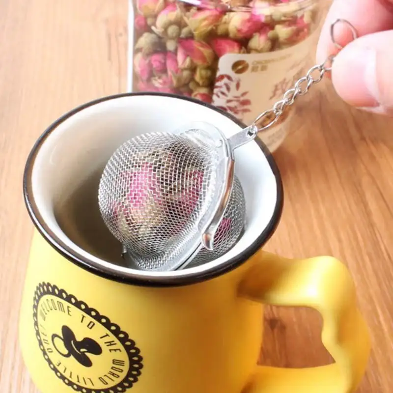 

304 Stainless Steel Infuser Tea Ball Shape Tea Interval Tea Maker Bulk Promotion Gift, Stainless steel color