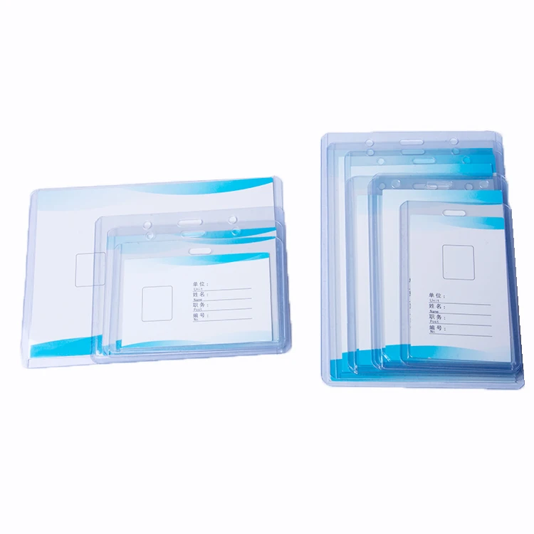

Vertical horizontal PVC Credit Transparent Trading card sleeve card holder set