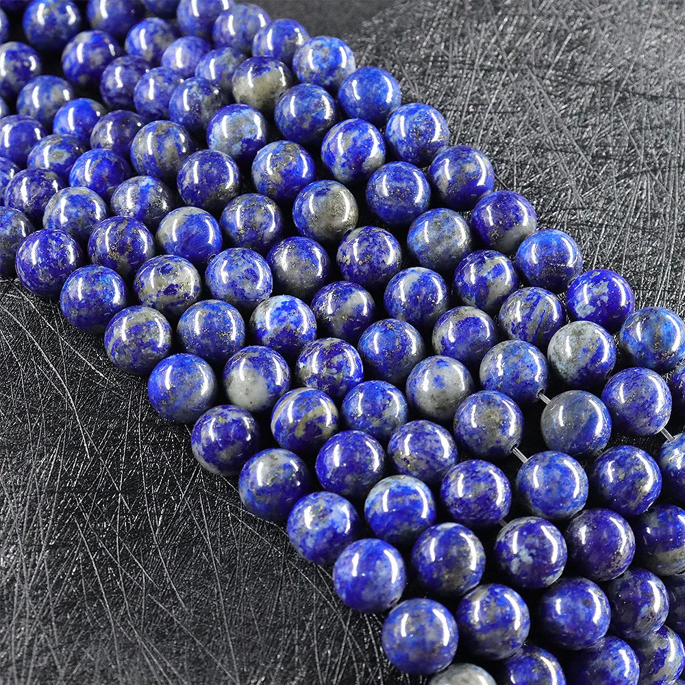 

Wholesale 6mm Natural lapis lazuli beads stone For Bracelets round loose bead for DIY Necklace Jewelry Making