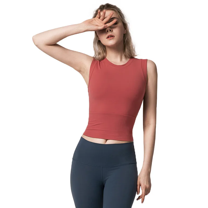 

Custom Ladies Womens Workout Gym Running Sport Quick-Drying Fitness Tank Top, Blue,pink,red or custom color