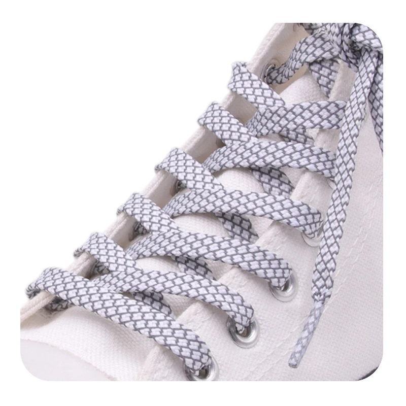 

2022 Weiou New arrival 7mm flat shoelaces Sneaker shoe laces colorful Decorative Shoelaces 120/150cm