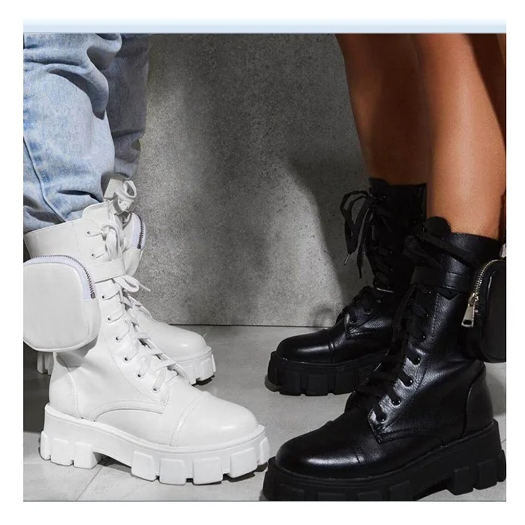 

2021 Top Quality Fashionable Leather Shoes Flat Heel Ankle Boots Women Casual Leather Knee High Boots, Black,white,pink,blue