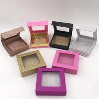 

Accept Private Logo Glitter Square Custom Empty Eyelash Box