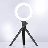 

Free Shipping 6" Selfie Ring Light with Tripod Stand for Live Stream/Makeup, Mini Led Camera Ring light for Video/Photography