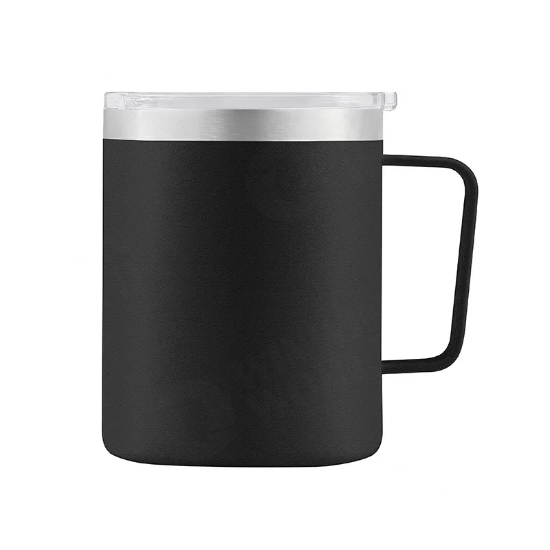 

Wholesale Stainless Steel Coffee Cup, Double Wall Custom Vacuum Insulated Coffee Travel Mug with Handle and Lid, Customized colors acceptable