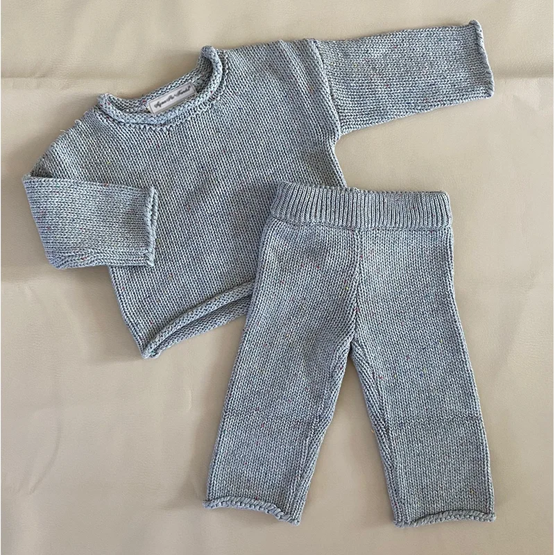 

Sprinkle knits 100% cotton Knit sweater set for baby and child, Picture shown