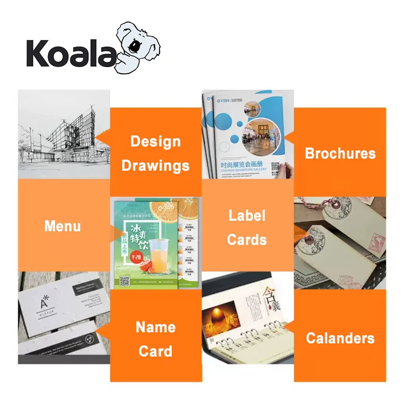 Koala premium 250g double side glossy color laser paper A4*50Sheets