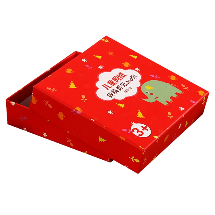 定制印刷婴儿儿童礼物玩具包装盒长方形纸板纸包装儿童玩具盒