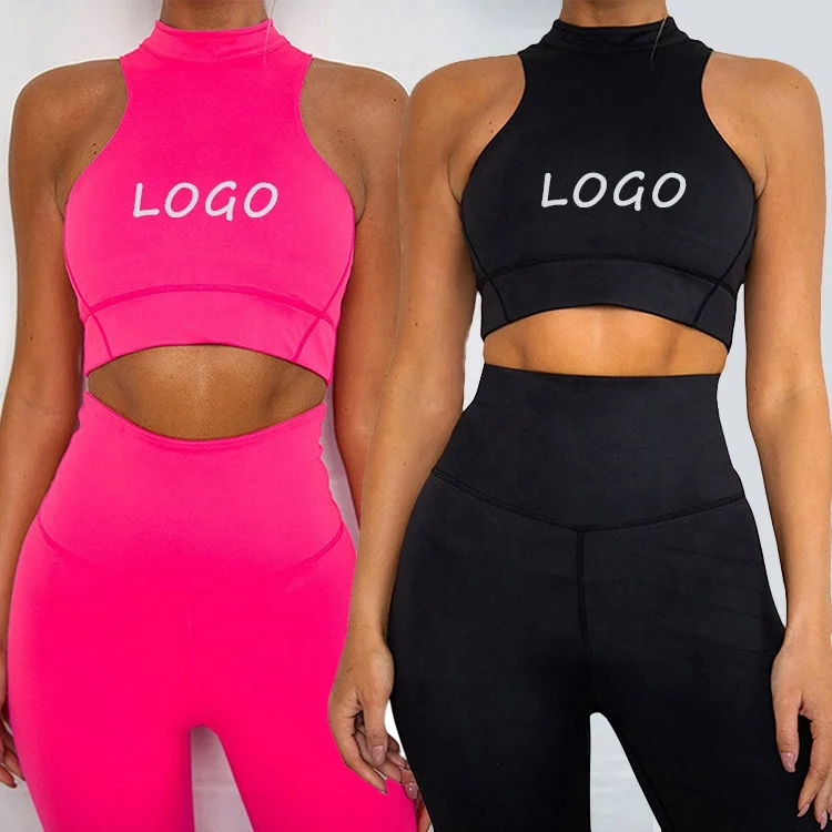 

Fluorescent Two Piece Sets Sportswear 2021 Yoga Set Fitness Wear womens athletic apparel