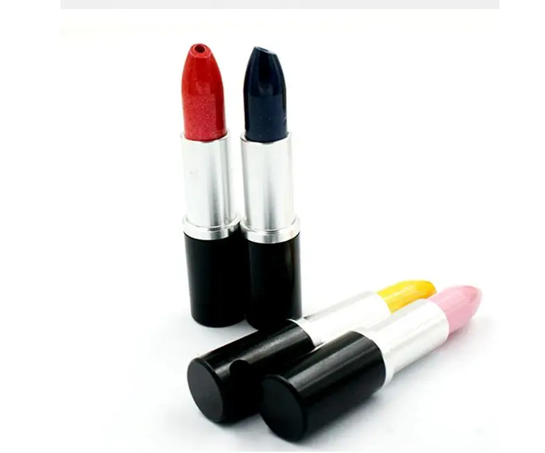 

Lipstick creative Metal Mini Detachable Portable Smoking Pipe, As pic show