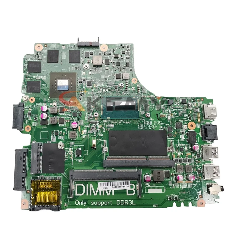 

CN-09DJXD 0Y3JGV For Dell Inspiron 3437 5437 Laptop Motherboard 12307-2 or 12307-1 Mainboard With 2955U i3 i5 i7 4th Gen CPU