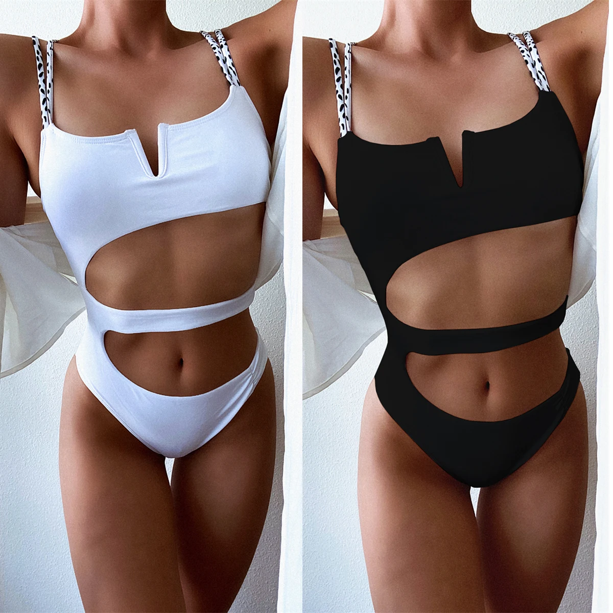 

Wholesale OEM sexy swimsuits women one piece swimwear bandage mini bikini, Accept customized