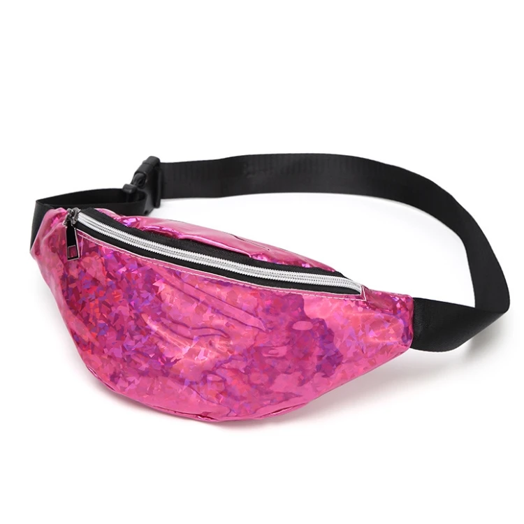 pink sequin fanny pack