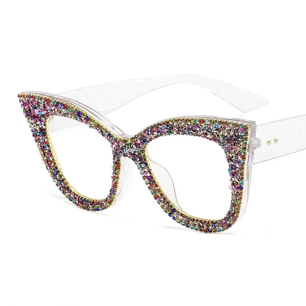 

Wholesale Bling Rhinestone Retro Cat Eye Sexy Sunglasses For Women, Colors