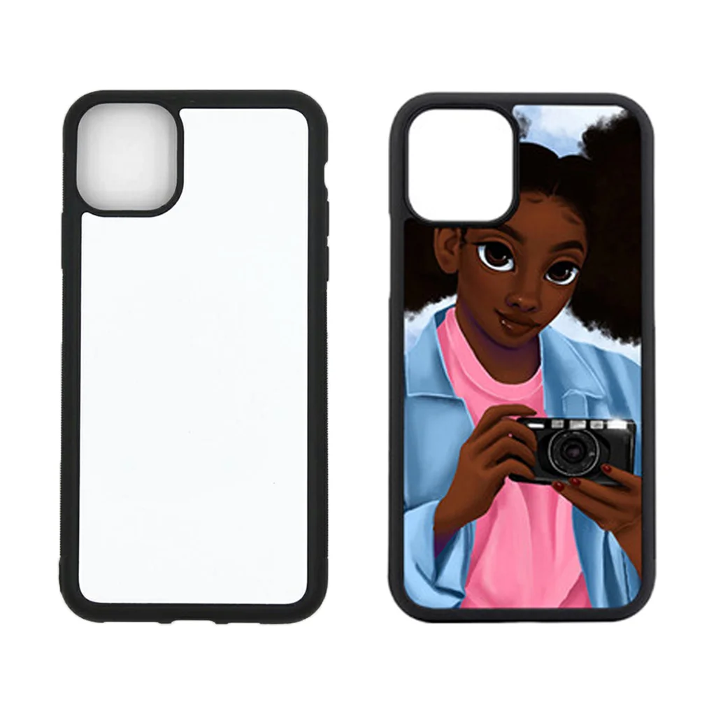 

Zhike for Fundas Para Celulares Black 2d TPU Bulk New 2021 Black Girl Clear Printing Covers iPhone Sublimation Blank Phone Case