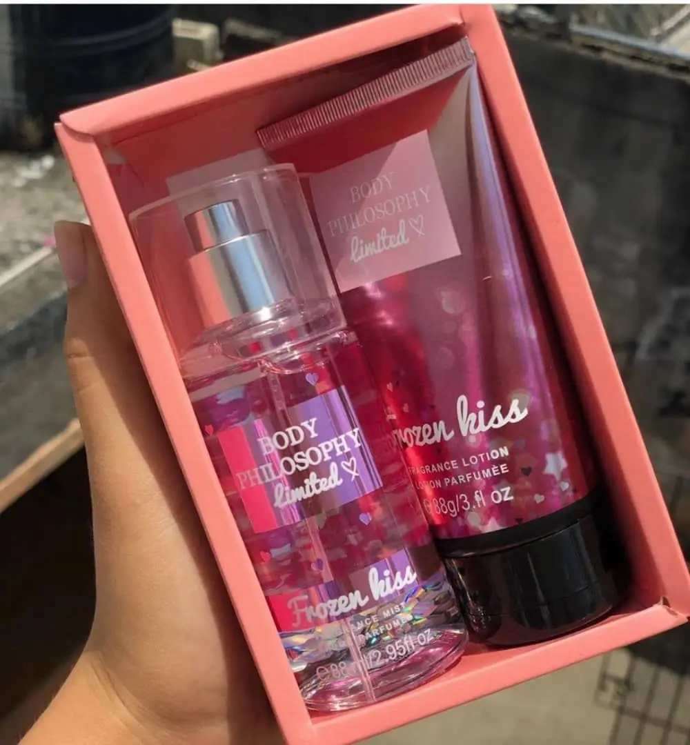 Body Fragrance 2pcs Body Lotions Gift Sets Plastic Bottle Spray